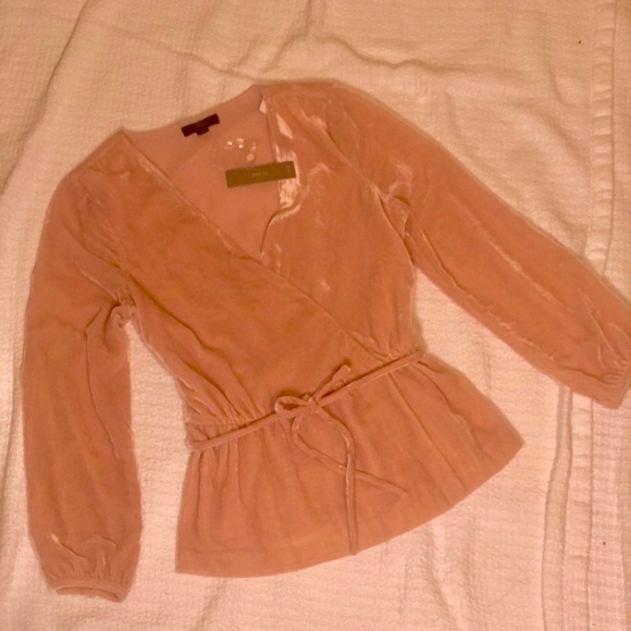 J CREW PINK VELVET TOP - Picture 2 of 3